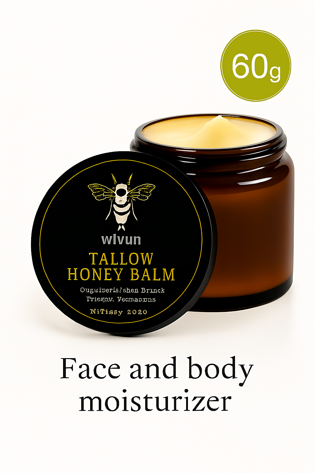 Nourishing Tallow Honey Balm - Deep Moisture & Radiance