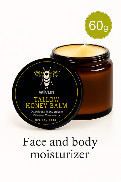 Nourishing Tallow Honey Balm - Deep Moisture & Radiance