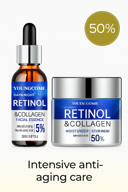 Youthful Glow Retinol & Collagen Cream Serum Set