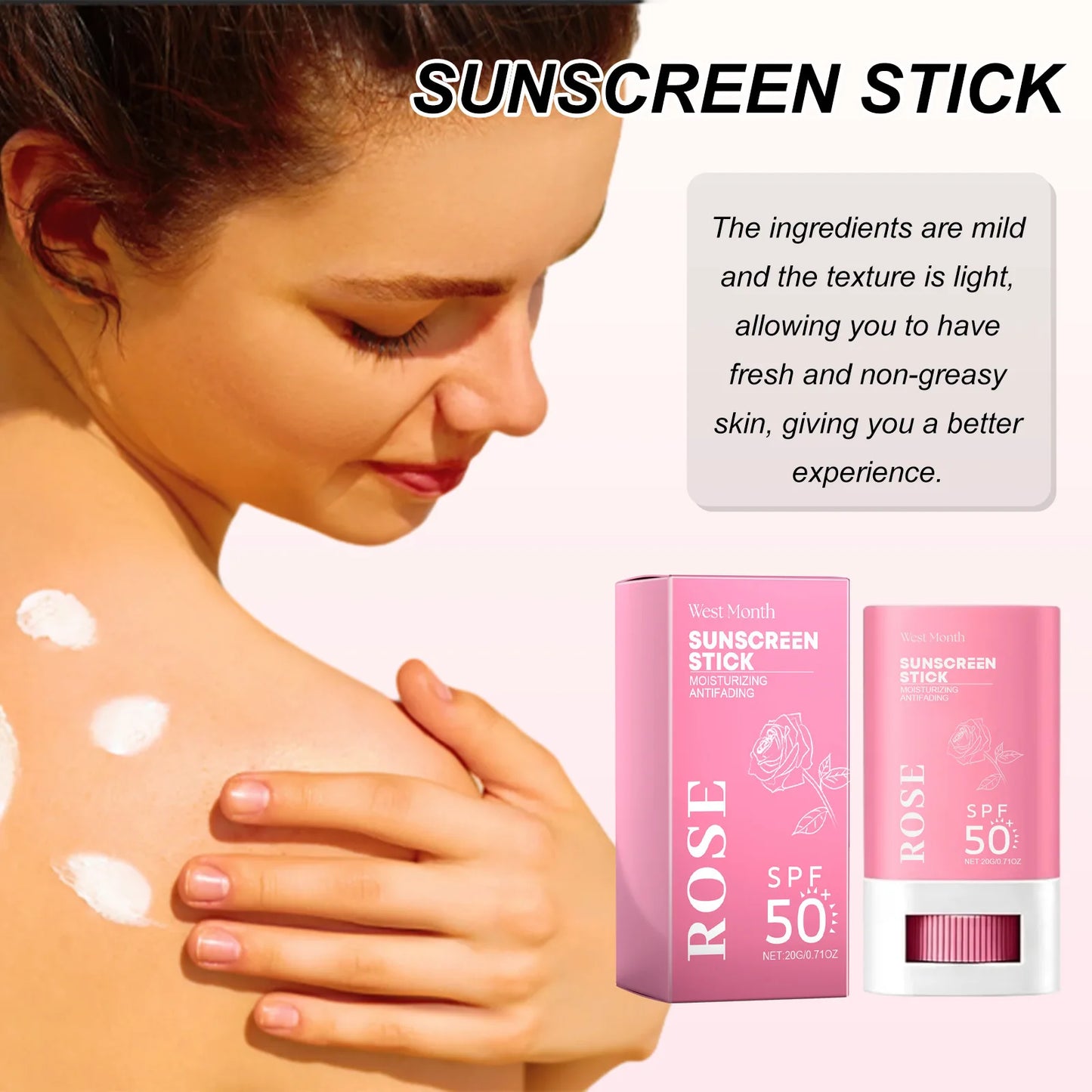 Sunscreen Stick Whitening Sunblock Oil Control Solar Blocker Anti UV Moisturizing Body Sunscreen Lsolation UV Protector Cream